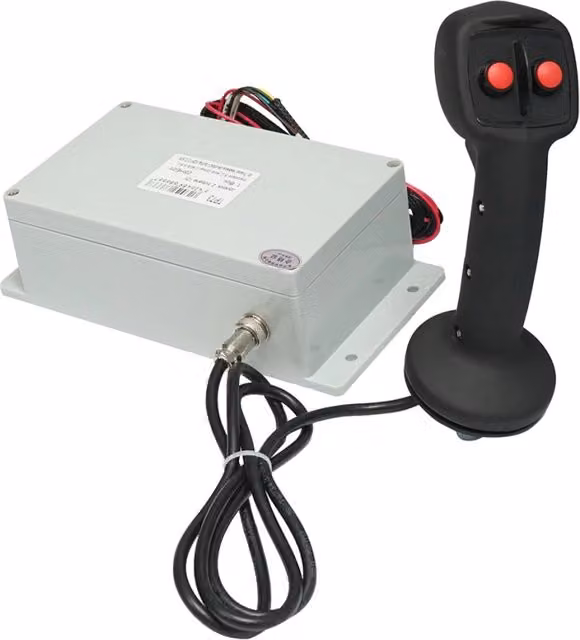 Joystick elettrico a 2 pulsanti con modulo di controllo 12V nero Senza Marca