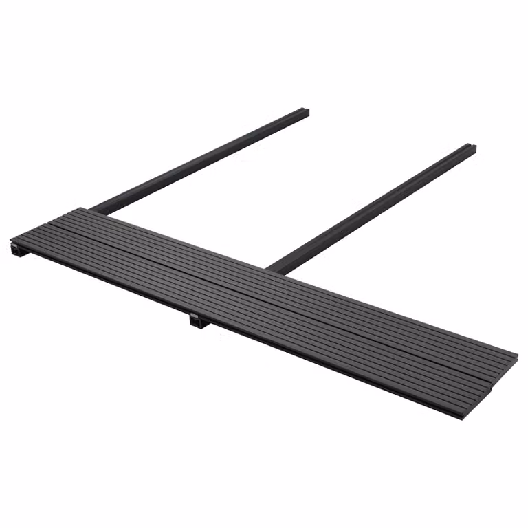 Set di 30 piastrelle per pavimento da deck vidaXL in WPC colore nero antracite