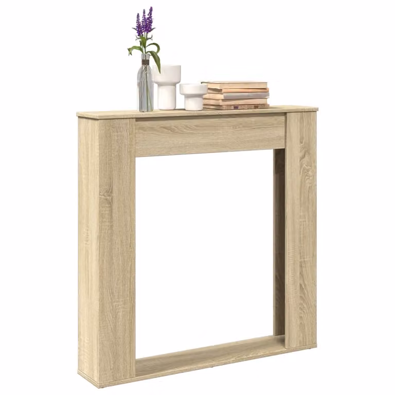 Cornice per Camino vidaXL in Rovere Sonoma, Colore Marrone/Beige, L 100 cm x P 20 cm x H 100 cm