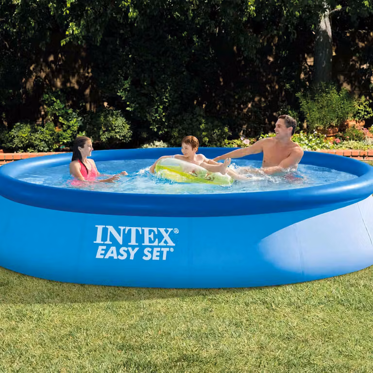 Piscina rotonda gonfiabile Intex Easy Set blu, Diametro: 396 cm, Altezza: 84 cm