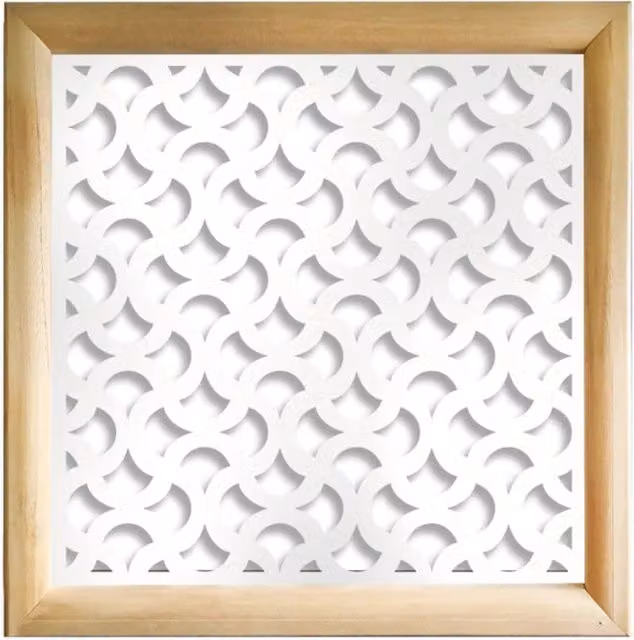 Moduli Decorativi DROPS Signorbit in Legno e PVC, Colore: Bianco, L/P/H: 98 x 98 x 98 cm