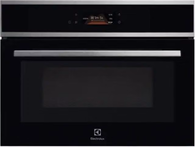 Forno a microonde da incasso combinato Electrolux Serie 800 KVLBE08X con grill e convezione, 43 L, 1000 W, colore Inox/Argento, L: 59,5 cm, H: 45,5 cm, P: 56,7 cm
