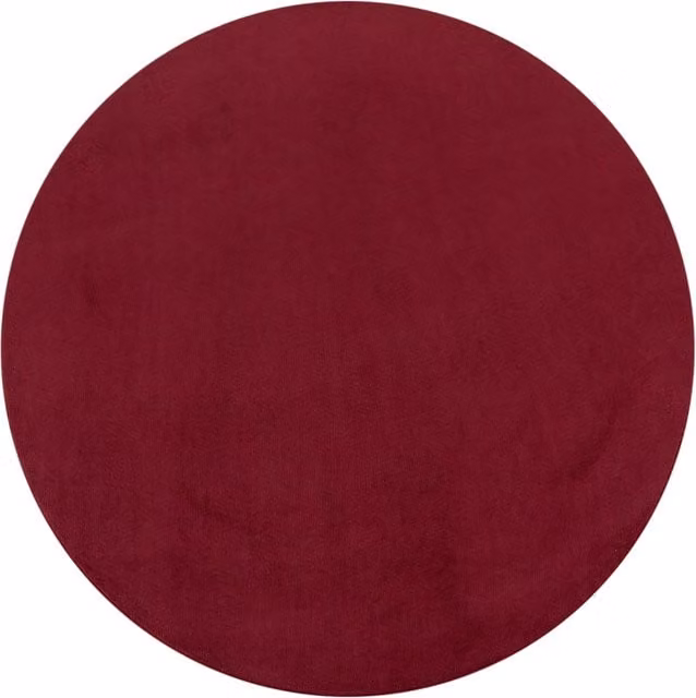 Tappeto rotondo Calia Italia rosso moderno lavabile antiscivivente Diametro: 120 cm