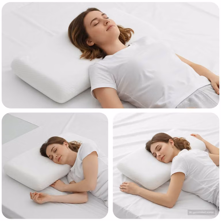 Cuscino da letto in memory foam vidaXL Bianco, Medio, L: 74 cm, P: 39 cm, H: 13 cm