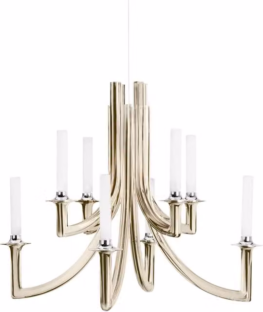 Lampada a sospensione Kartell Khan Metal in finitura bronzo, oro/ottone o argento