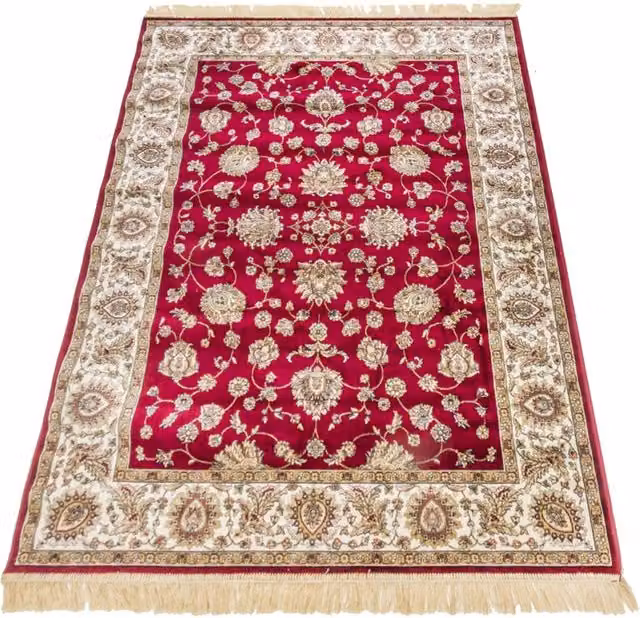 Tappeto Pierre Tappeti RUBINE 492 Rosso con disegno classico persiano in stile orientale, L: 200 cm, P: 290 cm