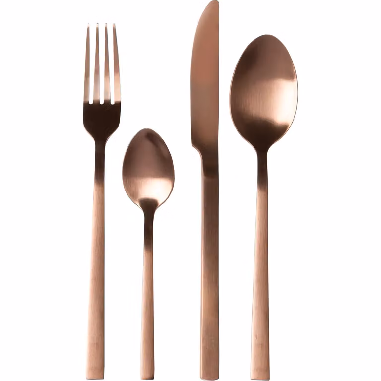 Servizio di posate GUSTO CASA Amaris in acciaio inox color bronzo satinato, 24 pezzi