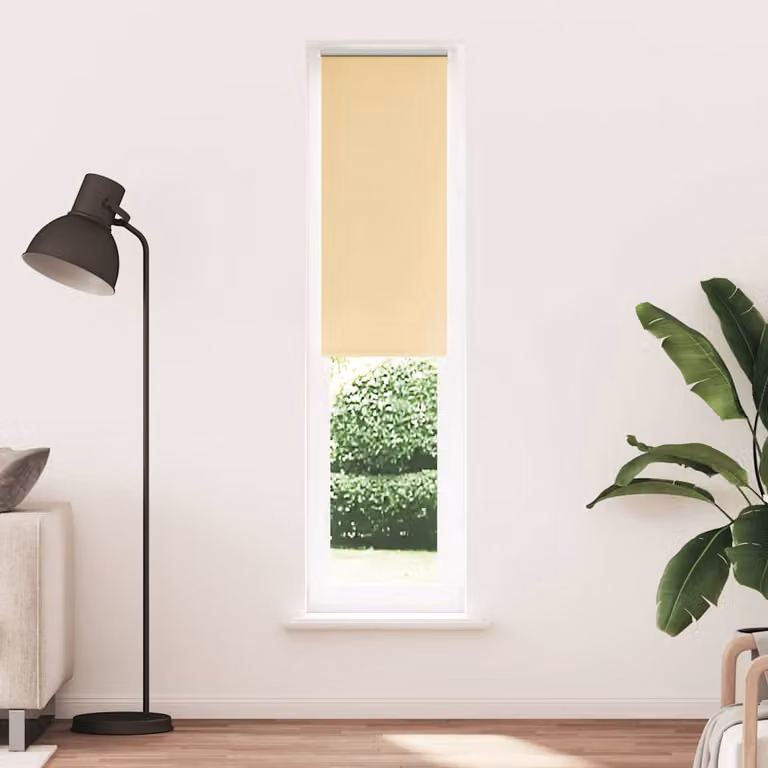 Tenda a Rullo Oscurante vidaXL in Poliestere Beige L: 45 cm x H: 230 cm