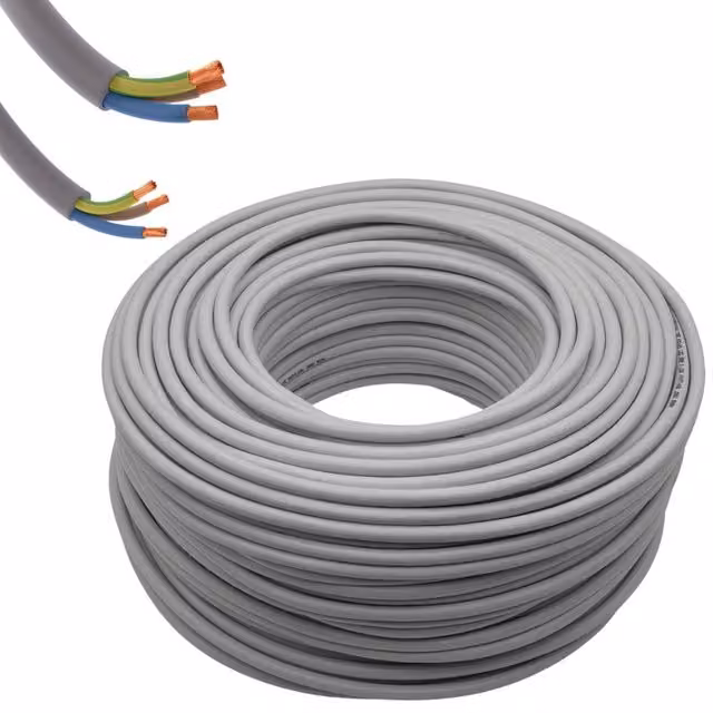 Cavo elettrico flessibile Dimelitalia grigio, tripolare antifiamma con 3 fili, lunghezza 100 m