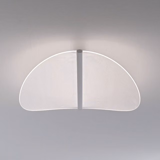 Stilnovo Diphy Plafoniera e Applique LED Moderna in Bianco e Trasparente