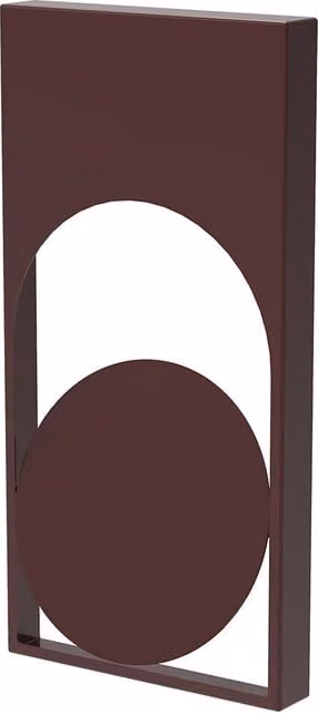 Applique da esterno Hind Rabii Segno in metallo color oro e marrone con luce LED dimmabile IP65