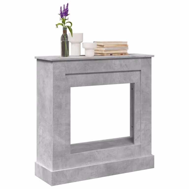 Cornice per Camino vidaXL Grigio Cemento, L 90 cm x P 30 cm x H 90 cm
