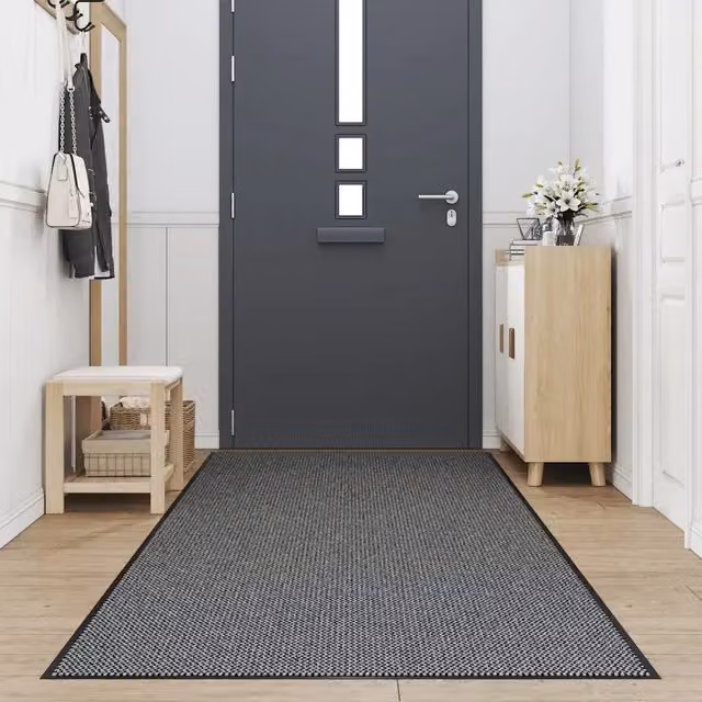 Zerbino moderno vidaXL Antracite, lavabile e antiscivolo, L: 115 cm x P: 500 cm