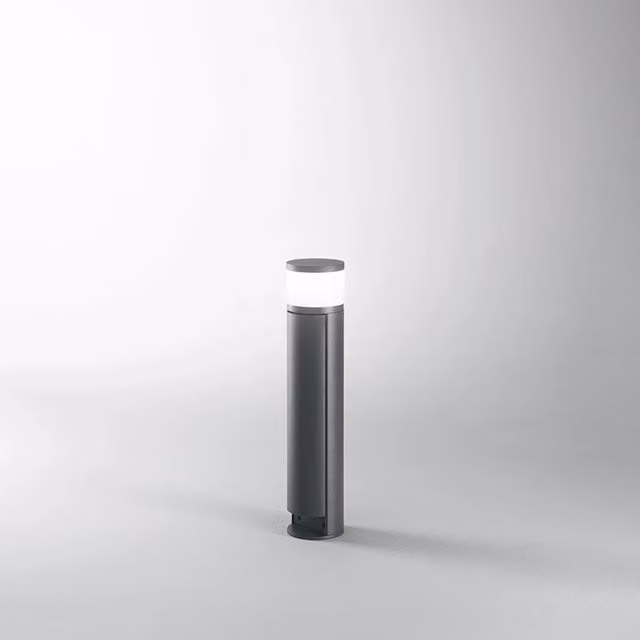 Paletto da giardino Perenz Espina in alluminio grigio con 1 luce G9 per esterni