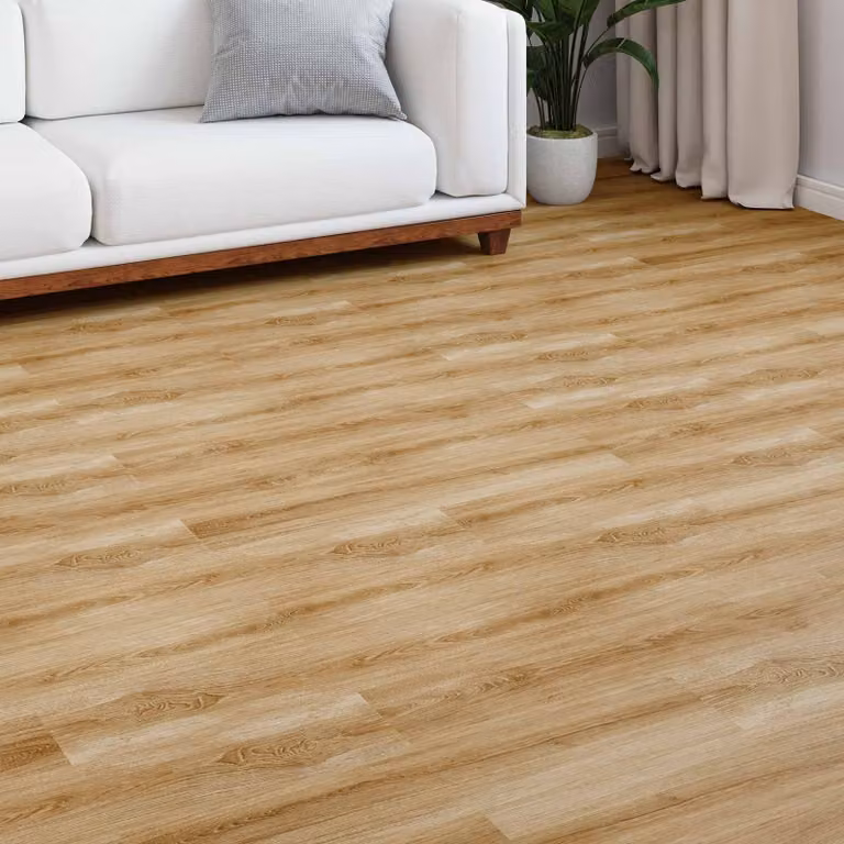 vidaXL Pavimento in laminato effetto legno Marrone rustico, 5 pezzi, L: 101 cm, P: 20 cm, H: 0,8 cm