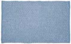 Tappeto da bagno TREVI Azzurro e Bianco L: 110 cm, P: 60 cm