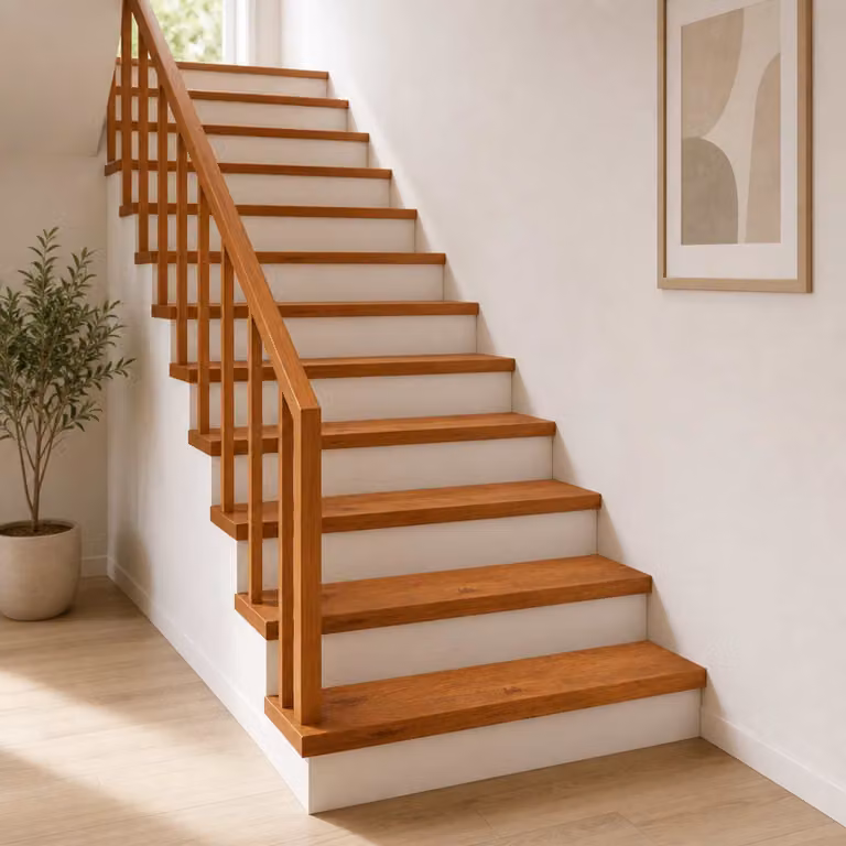 Set di 16 gradini per scale vidaXL in pietra naturale, colore marrone, L 120 cm x P 30 cm x H 2 cm