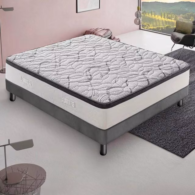 Materasso Matrimoniale MaterassieDoghe in Cold Foam con Rivestimento Antibatterico e Regolazione della Temperatura, Rigidità H3, L/P/H: 150 x 190 x 20 cm