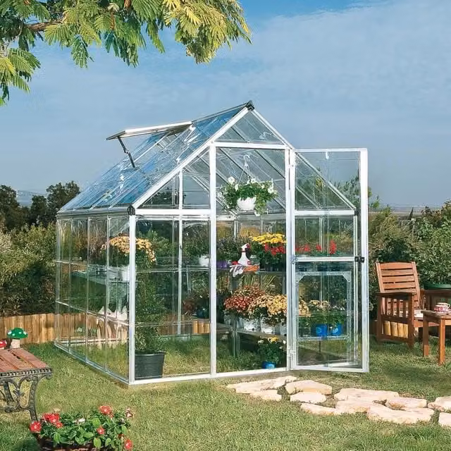 Serra da giardino VERDEMAX Doritis Maxy in alluminio e policarbonato, L 248 cm x P 185 cm x H 209 cm