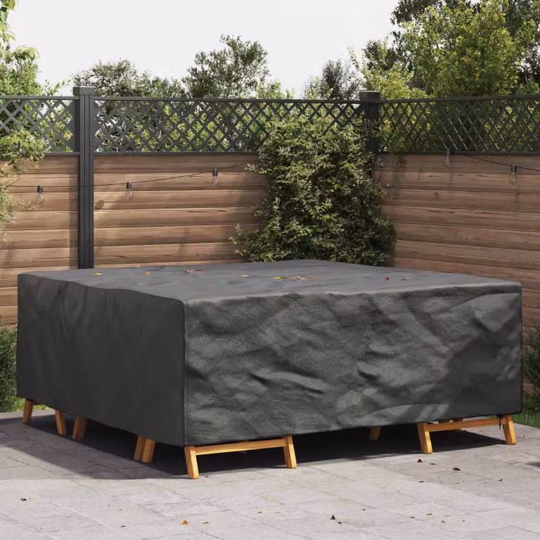 Copertura per mobili vidaXL impermeabile, colore nero, L/P/H: 200 x 200 x 90 cm