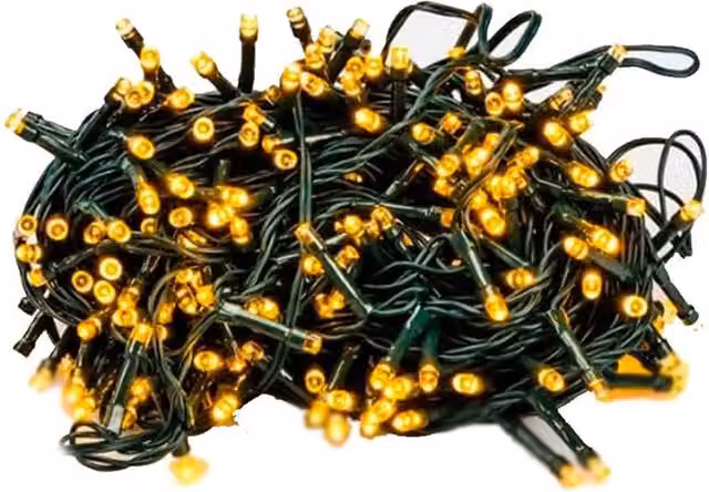 Catena Luminosa Wintem con 240 Luci LED Bianco Caldo IP44 per Natale