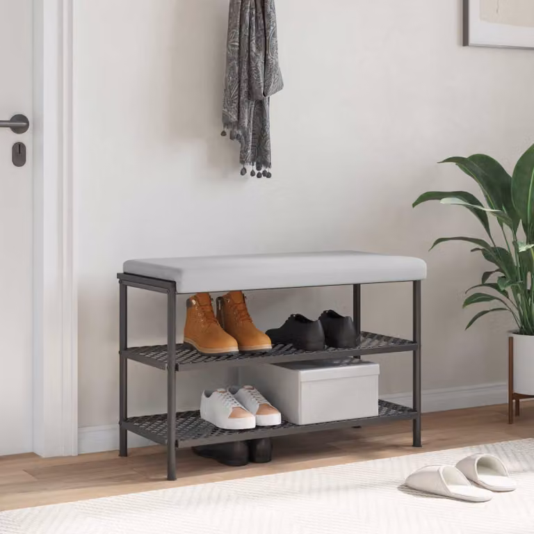 vidaXL Cuscino per panchina in velluto Grigio, L 80 cm x P 38 cm x H 3,5 cm