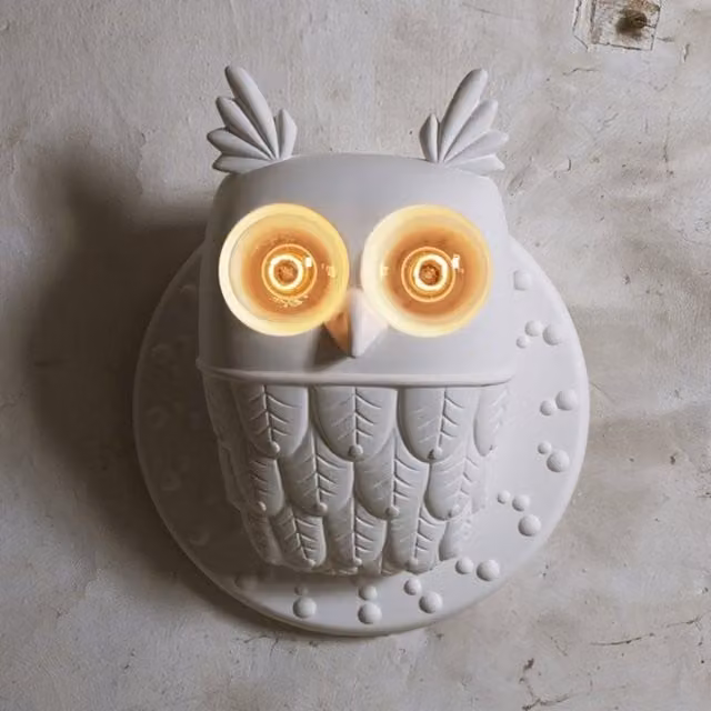 Karman Ti Vedo Applique in ceramica bianca da parete