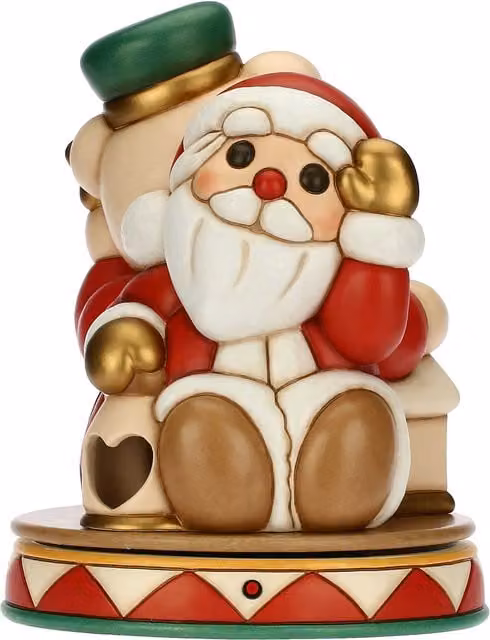 Carillon Thun Schiaccianoci Teddy Rosso per il Natale