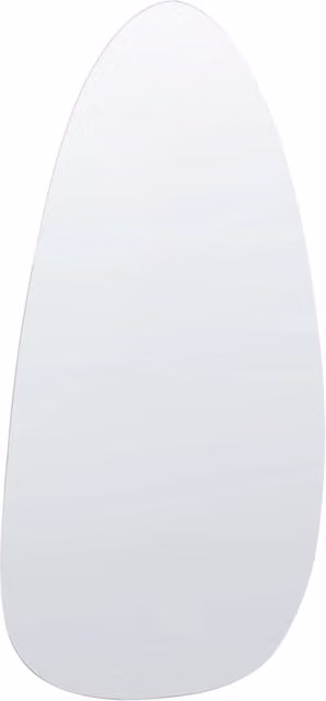 Specchio da parete ovale con LED BELIANI, colore argento e trasparente, L: 130 cm, H: 60 cm