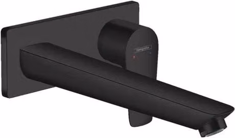 Rubinetto per lavabo Hansgrohe Talis E con getto laminare, nero opaco, H: 11.2 cm
