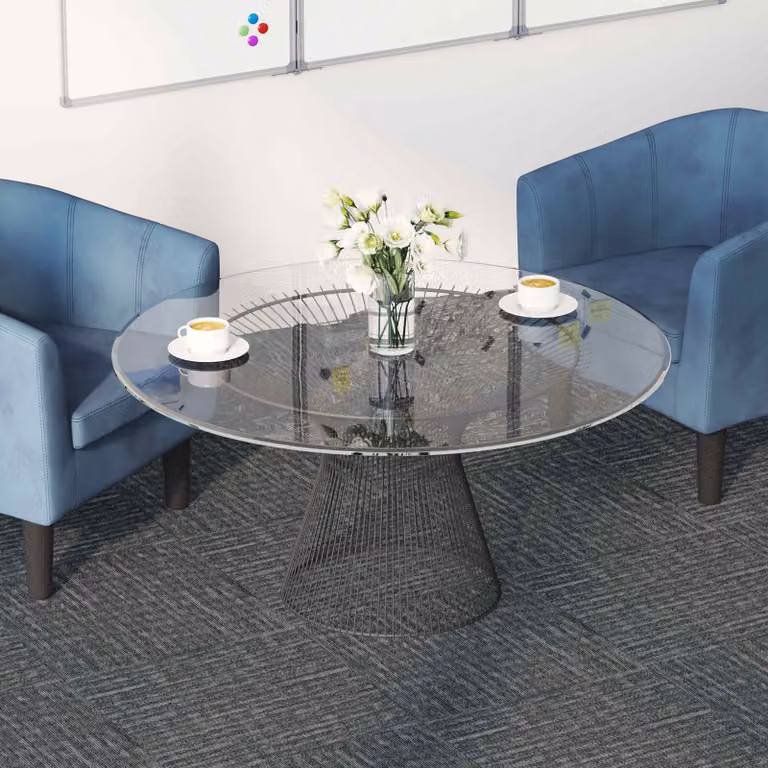 vidaXL Piastrelle per Tappeto Moderne in Polipropilene, Grigio, L/P: 50 x 50 cm, Confezione da 20 pz