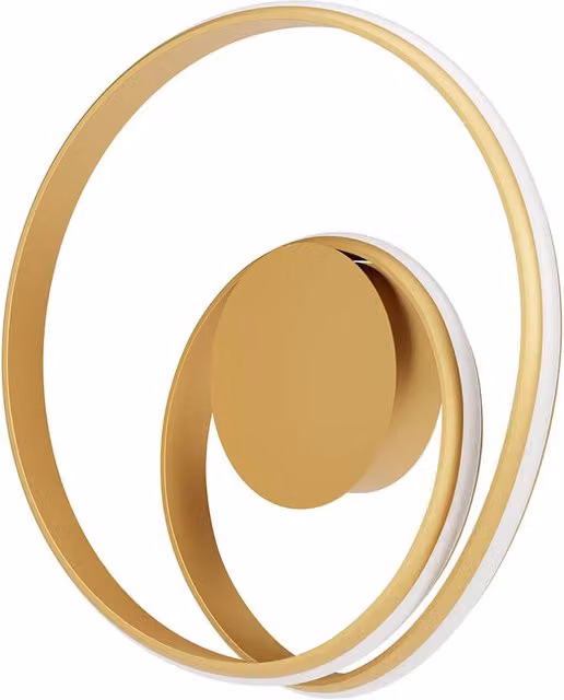 Plafoniera a parete LED Redo Group Torsion Applique in metallo e silicone, dimmerabile, disponibile in bianco, nero, bronzo o oro/ottone