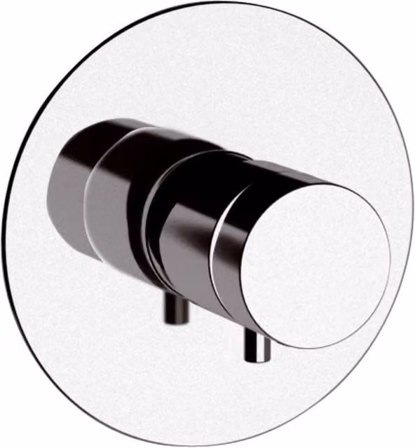 Rubinetto termostatico da incasso per doccia Remer serie Minimal Thermo in ottone cromato argento con leva singola