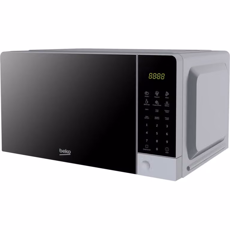 Forno Microonde Beko Silver da 20 litri, 700 Watt, con Funzione Combi e Display LED, L/P/H: 45,2 x 32,5 x 26,2 cm