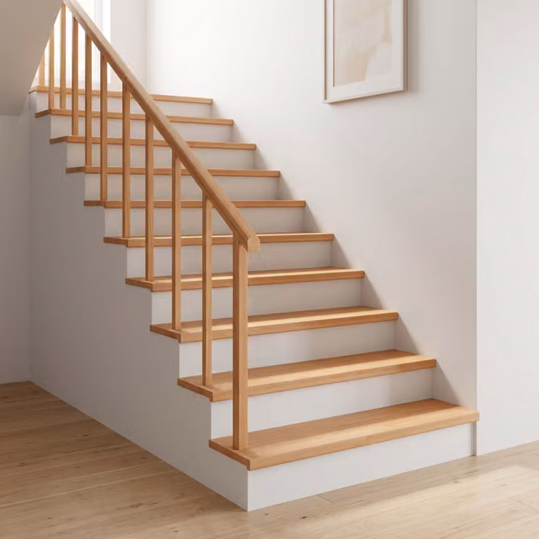 Set di 20 tappeti per scale vidaXL, colore beige e marrone, L 110 x P 25 x H 2 cm