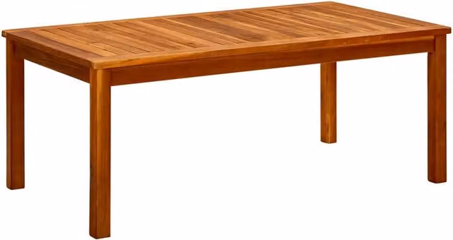 Tavolino da giardino rettangolare vidaXL in legno di acacia oliato marrone L: 60 cm, P: 45 cm, H: 60 cm