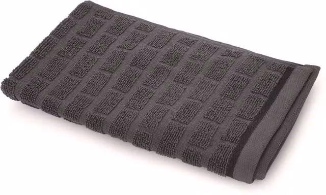 Asciugamano viso in cotone terry Kasanova Pop Corn Brick grigio scuro