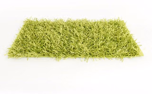 Tappeto Shaggy Biancheriaweb per Cucina e Salotto, Verde acido, L 140 cm x P 200 cm