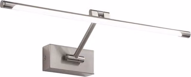 Lampada a Parete Gealuce GAP442N in Metallo Cromo, LED 8W 4000K, Luce Indiretta verso il basso, Design Moderno