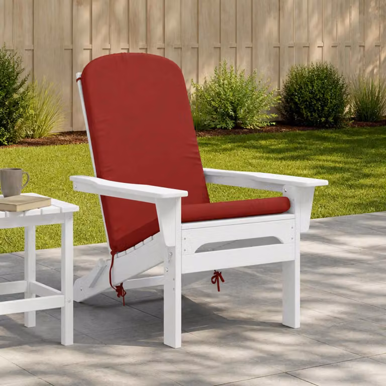 Cuscino per Lounger da Sole vidaXL GEMERT Rosso in Poliestere con Rivestimento Lavabile e Resistente ai Raggi UV