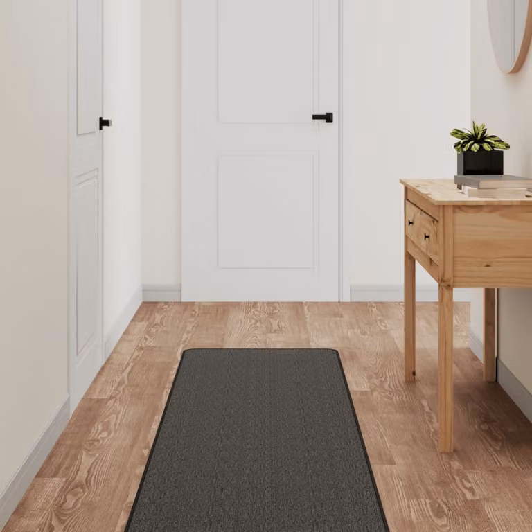 Tappeto a corsia vidaXL con aspetto sisal, colore antracite, L: 50 cm x P: 250 cm