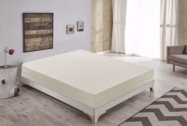 Materasso Piazza e Mezza MaterassieDoghe in Waterfoam con Rivestimento Sfoderabile Bianco L: 140 cm, P: 190 cm, H: 14 cm