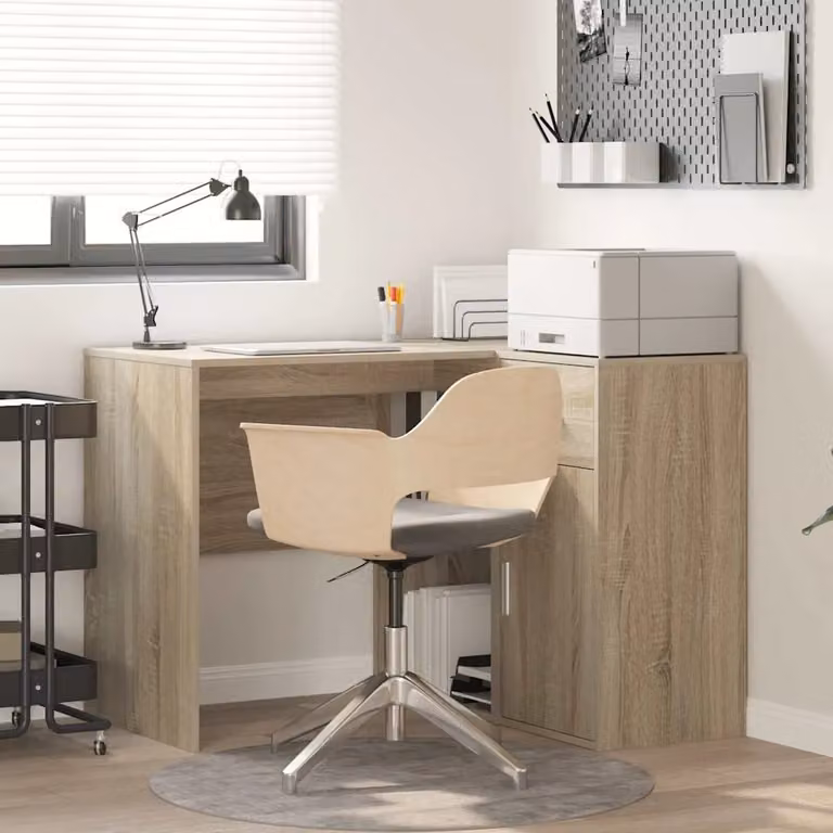 Scrivania ad angolo con cassetto vidaXL in Rovere Sonoma, L: 102 cm, P: 88 cm, H: 75 cm