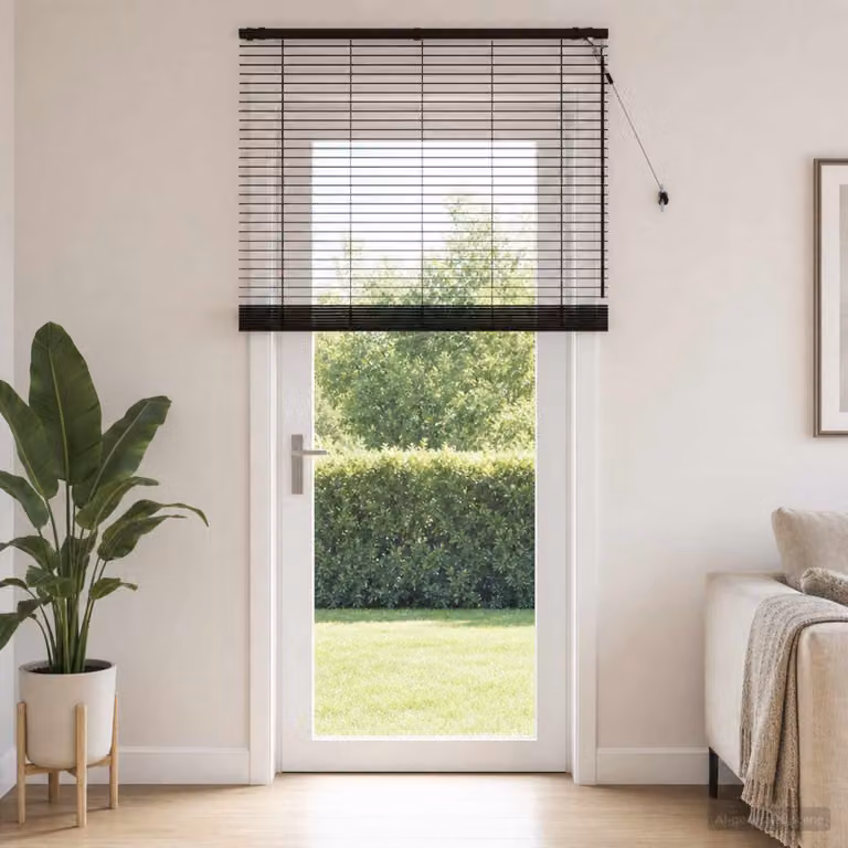 vidaXL Tenda Veneziana Marrone Scuro L: 140 cm, H: 250 cm, 35 mm