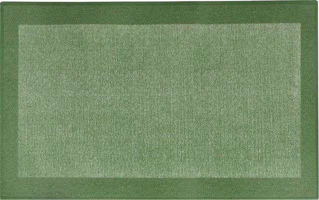 Tappeto da cucina KASANOVA in cotone verde Chambray, antiscivolo, L: 120 cm, P: 57 cm