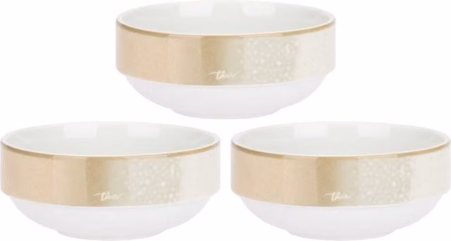 Set di 3 ciotoline Pure Elegance Nachtmann in porcellana bianca