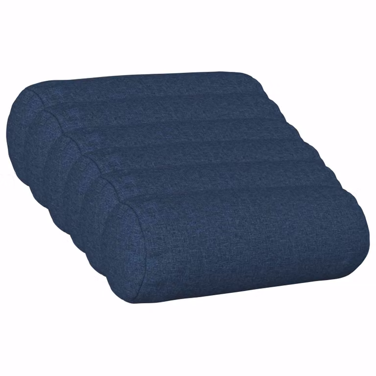 Set di 6 cuscini vidaXL HEERLEN blu in tessuto con rivestimento lavabile e rimovibile, forma rettangolare L 40 cm x P 40 cm x H 12 cm