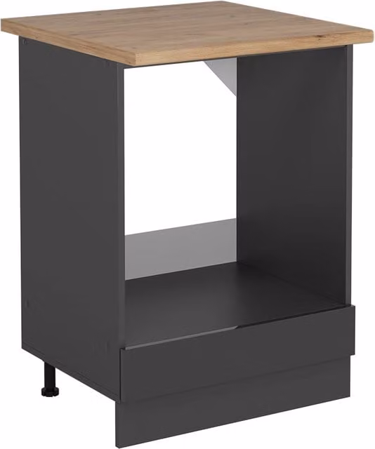 Mobile per forno da incasso Vicco R-Line Antracite lucido e Rovere, L: 60 cm