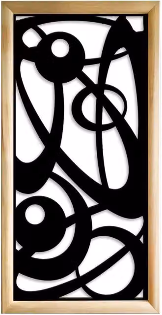 Moduli Decorativi INTERSTELLAR Signorbit in Legno e PVC, Colore Nero, L/P/H: 73 x 64 x 148 cm
