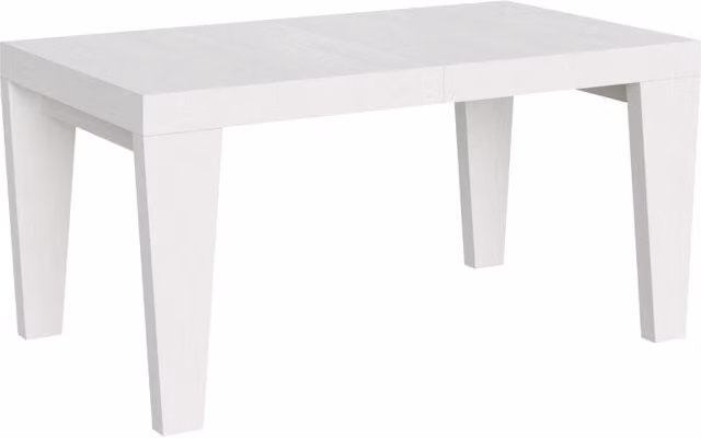 Tavolo allungabile moderno Pimbo Bs Com Bianco Frassino L: 160 cm, L estesa: 420 cm, P: 90 cm, H: 77 cm